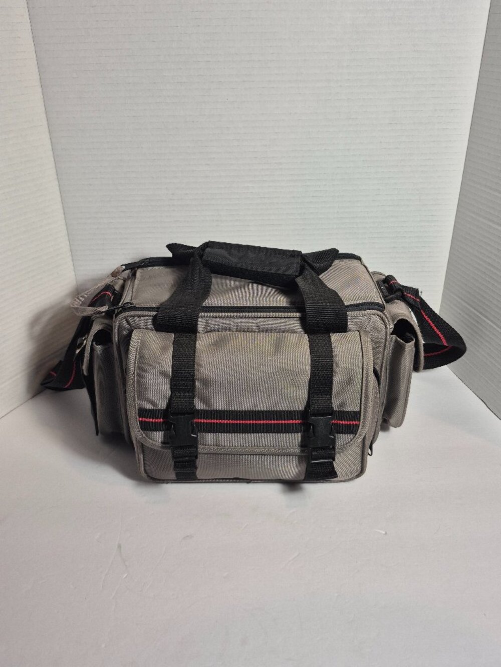 Padded Camera Bag Gray Black w/ Shoulder Strap